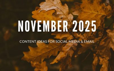November 2025 Content Ideas